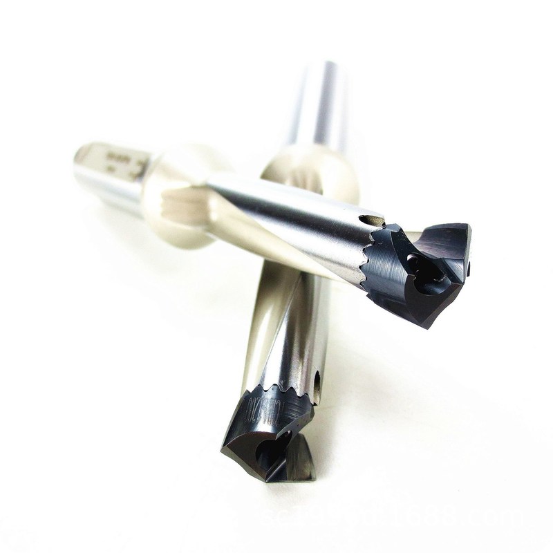 Silver Carbide Saber Tooth Drill Digunakan Untuk High Speed Drilling Crown Drill Indexable Carbide Cutting Head Drill