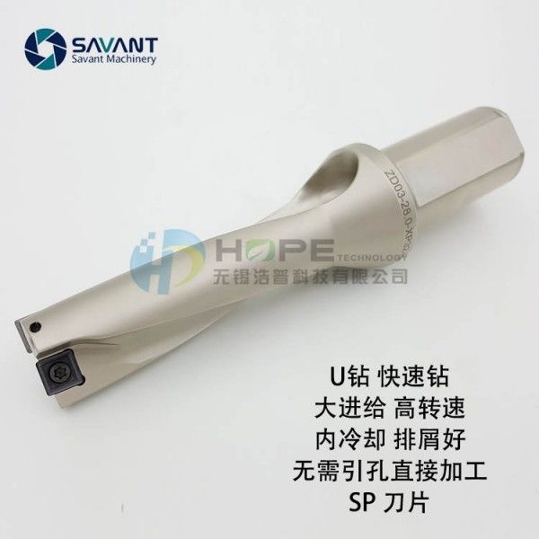 Savantec 2D-5D Efisiensi Kerja Tinggi Pengeboran Indeks Bit Pusat Mesin CNC Fast U Drill